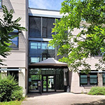 Sur la photo, on peut voir l'immeuble de bureaux à Entzheim, dans lequel se trouve crossbase SARL.